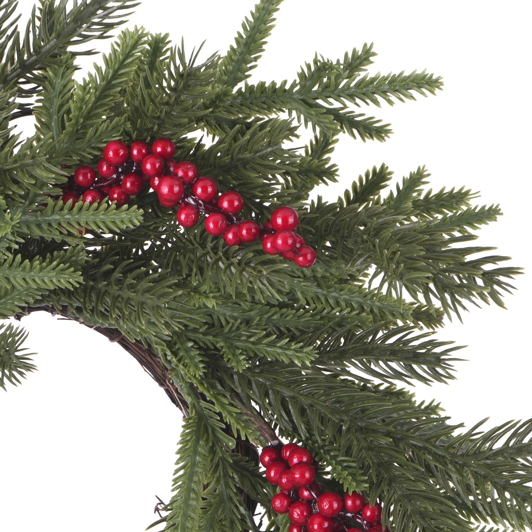 slide 2 of 2, 12" Mini Pine & Berry Wreath By Ashland, 12 in