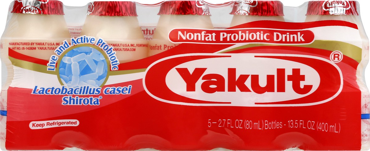 slide 2 of 13, Yakult Nonfat Probiotic Drink 5 ea, 5 ct