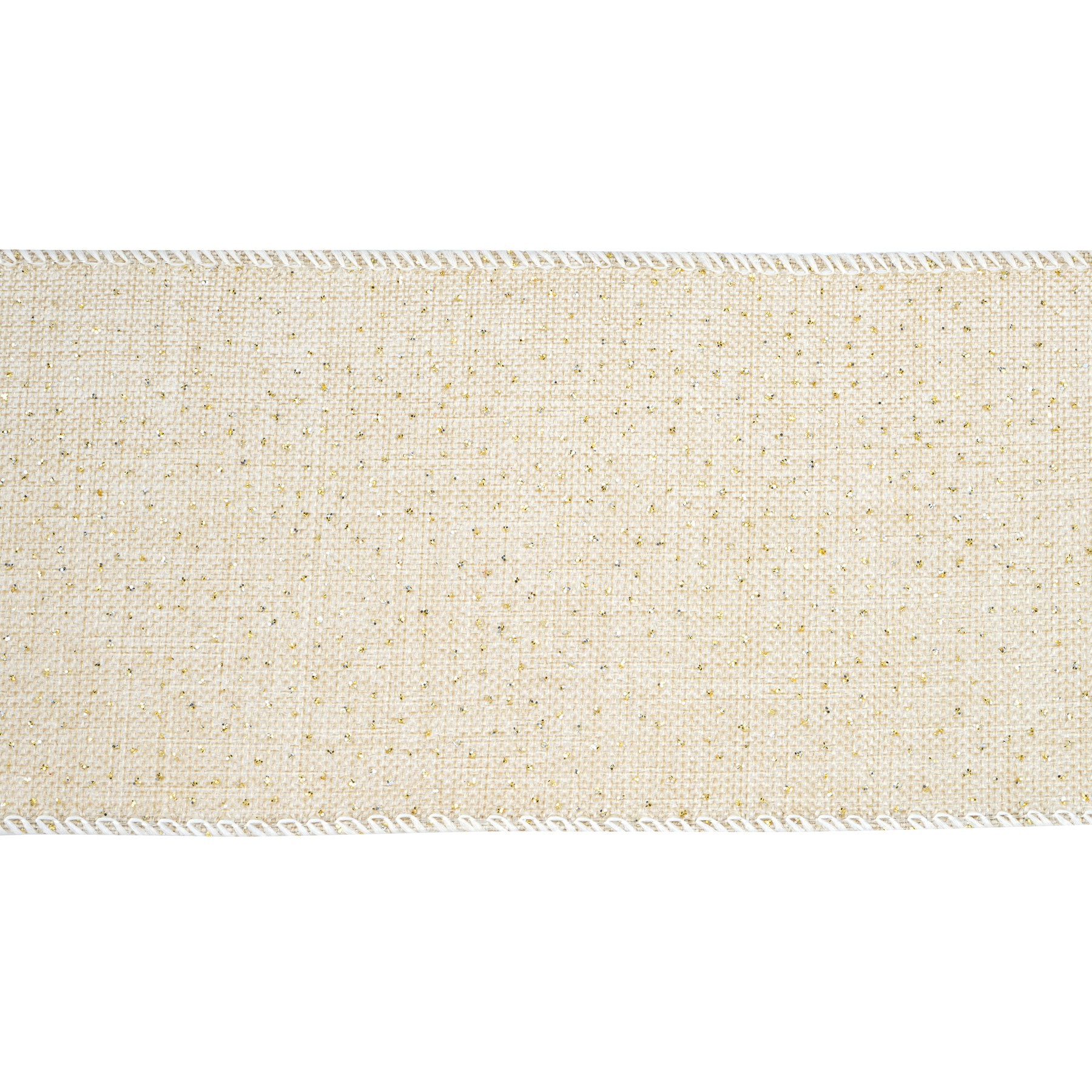 slide 2 of 3, 2.5" X 3yd. Linen Wired Ribbon By Celebrate It Classic, 2.5 in x 3 yd