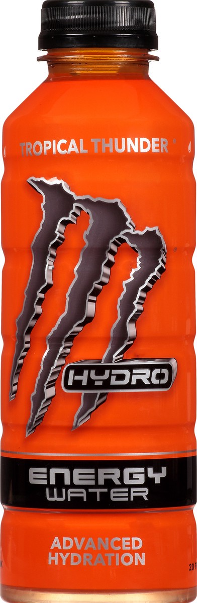 slide 8 of 10, Monster Hydro Energy Water Tropical Thunder Energy Drink 20 fl oz, 20 oz