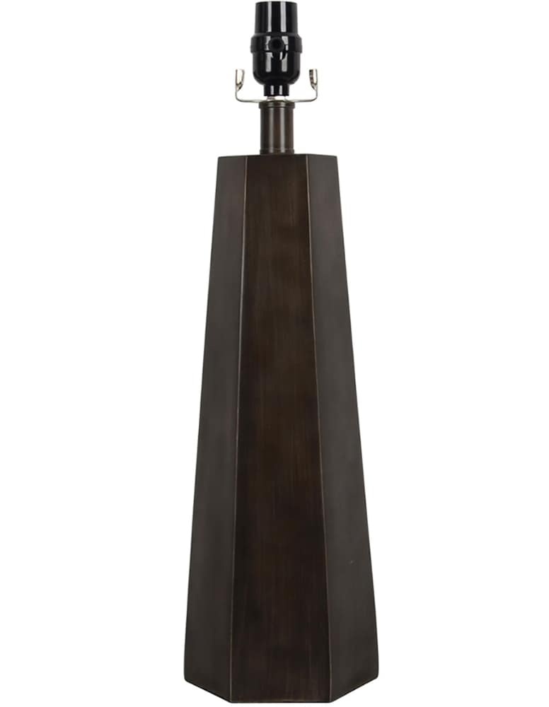 slide 1 of 1, HD Designs Octagon Table Lamp Base - Brown, 20 in