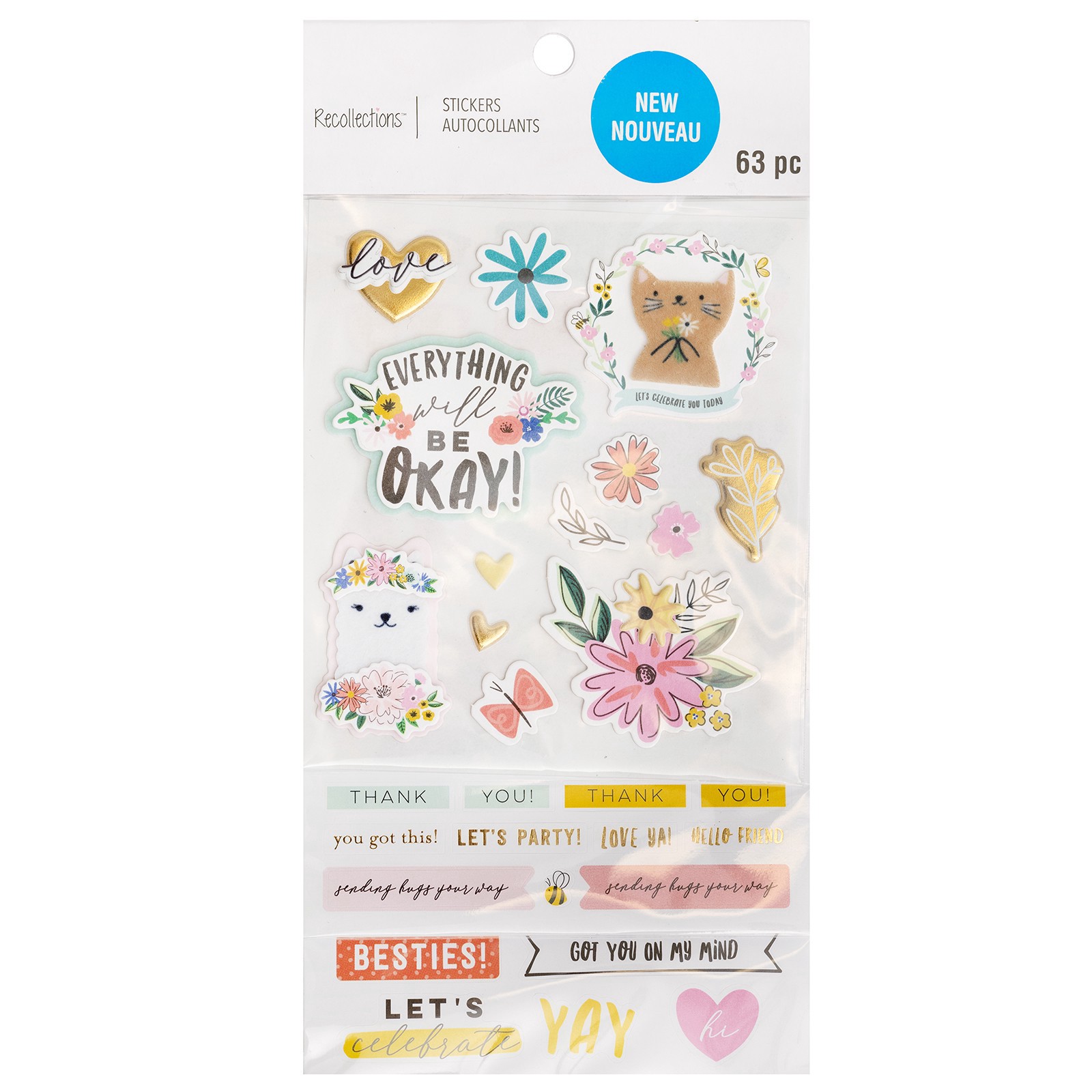 slide 2 of 3, You & Me Stickers By Recollections, 1 ct