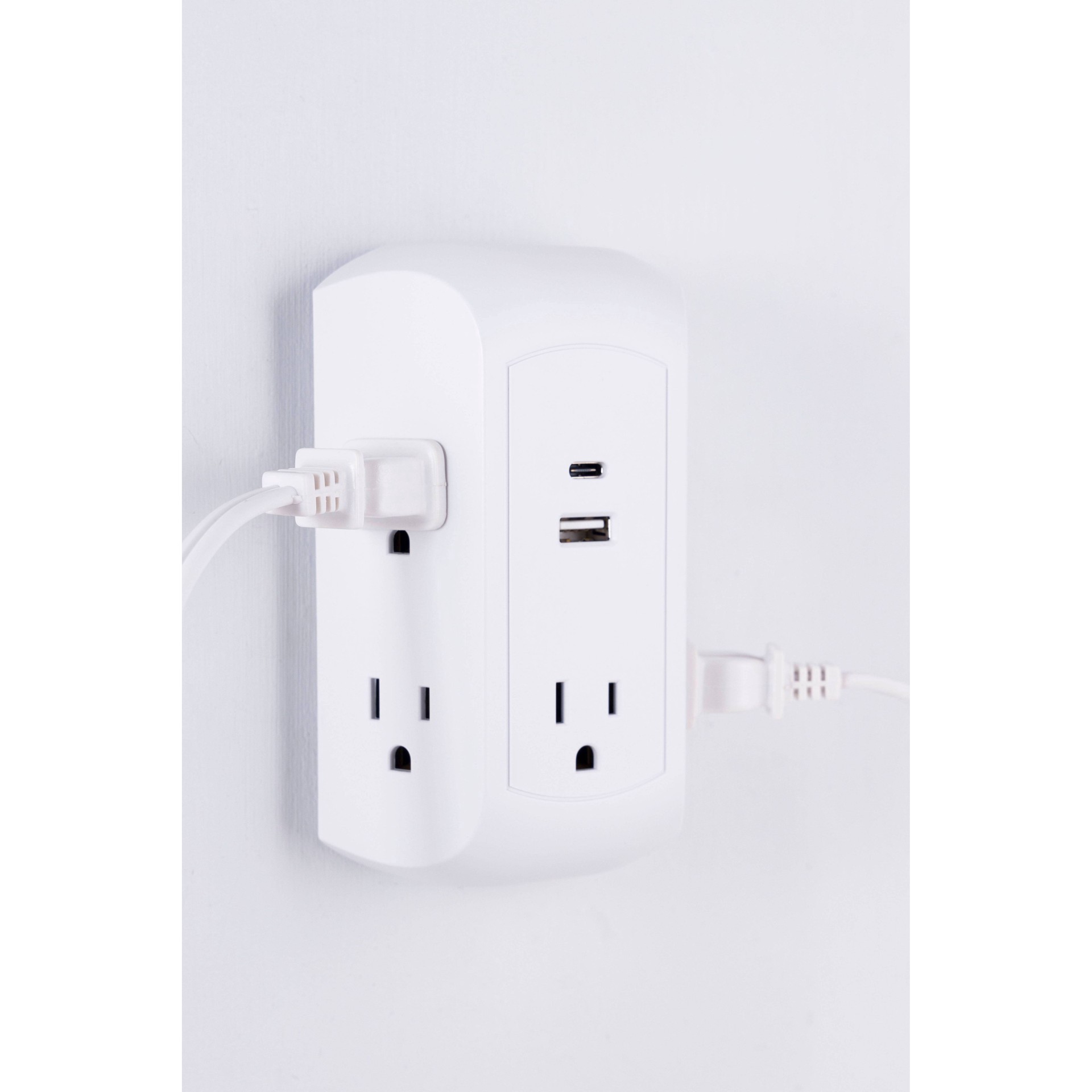 slide 3 of 11, GE 5-Outlet Tap 2 USB Ports White, 1 ct