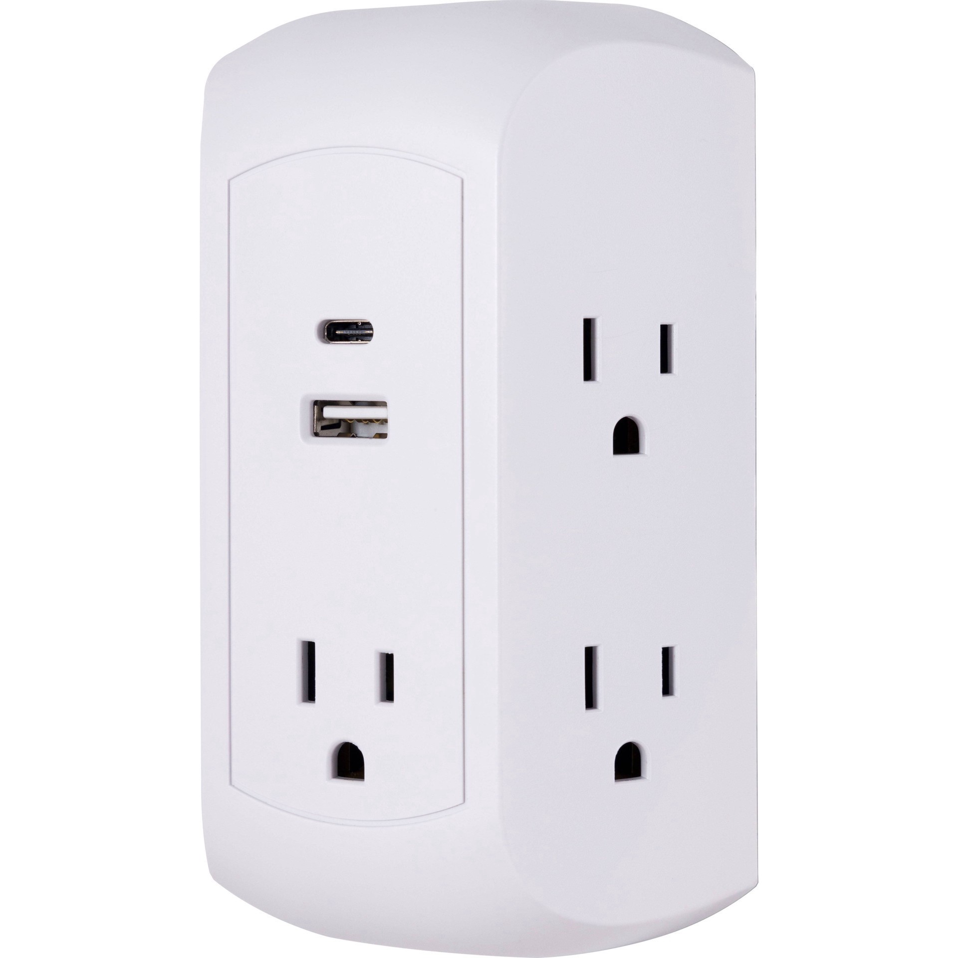 slide 5 of 11, GE 5-Outlet Tap 2 USB Ports White, 1 ct