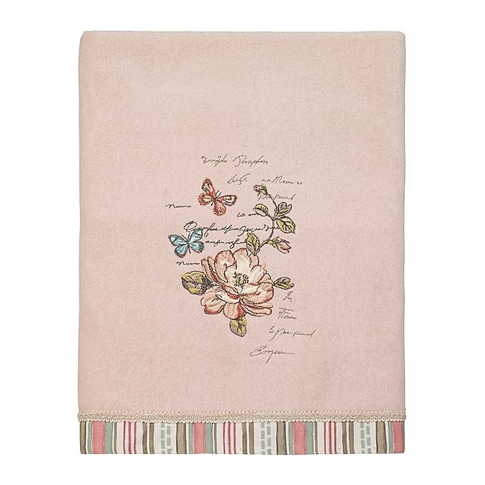 slide 1 of 1, Avanti Butterfly Garden Bath Towel - Pale Pink, 1 ct