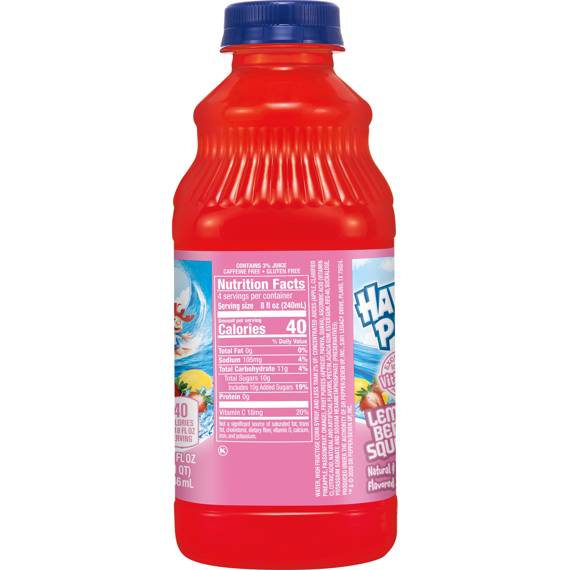 slide 3 of 5, Hawaiian Punch Lemon Berry Squeeze Juice Drink, 32 fl oz bottle, 32 fl oz