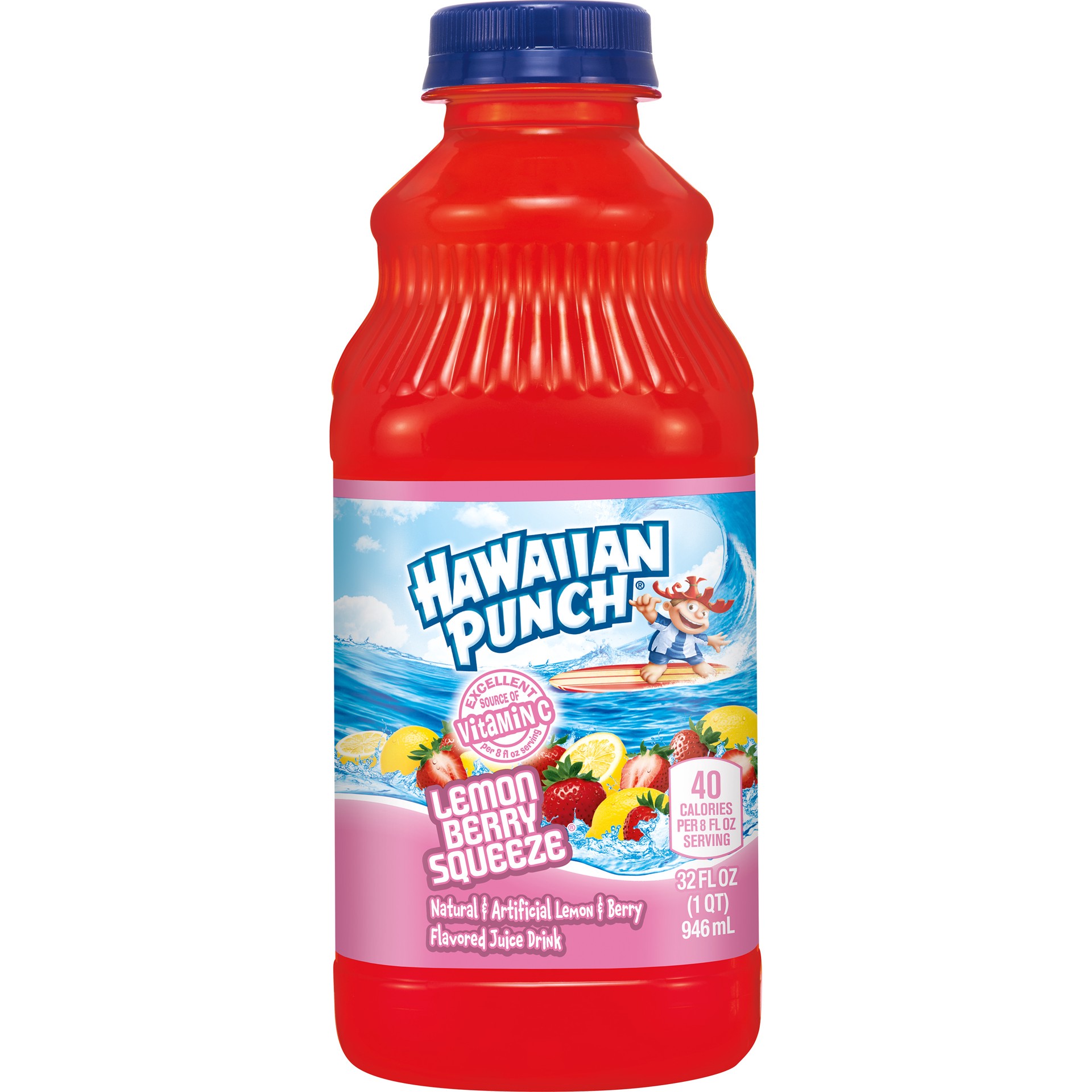 slide 5 of 5, Hawaiian Punch Lemon Berry Squeeze Juice Drink, 32 fl oz bottle, 32 fl oz