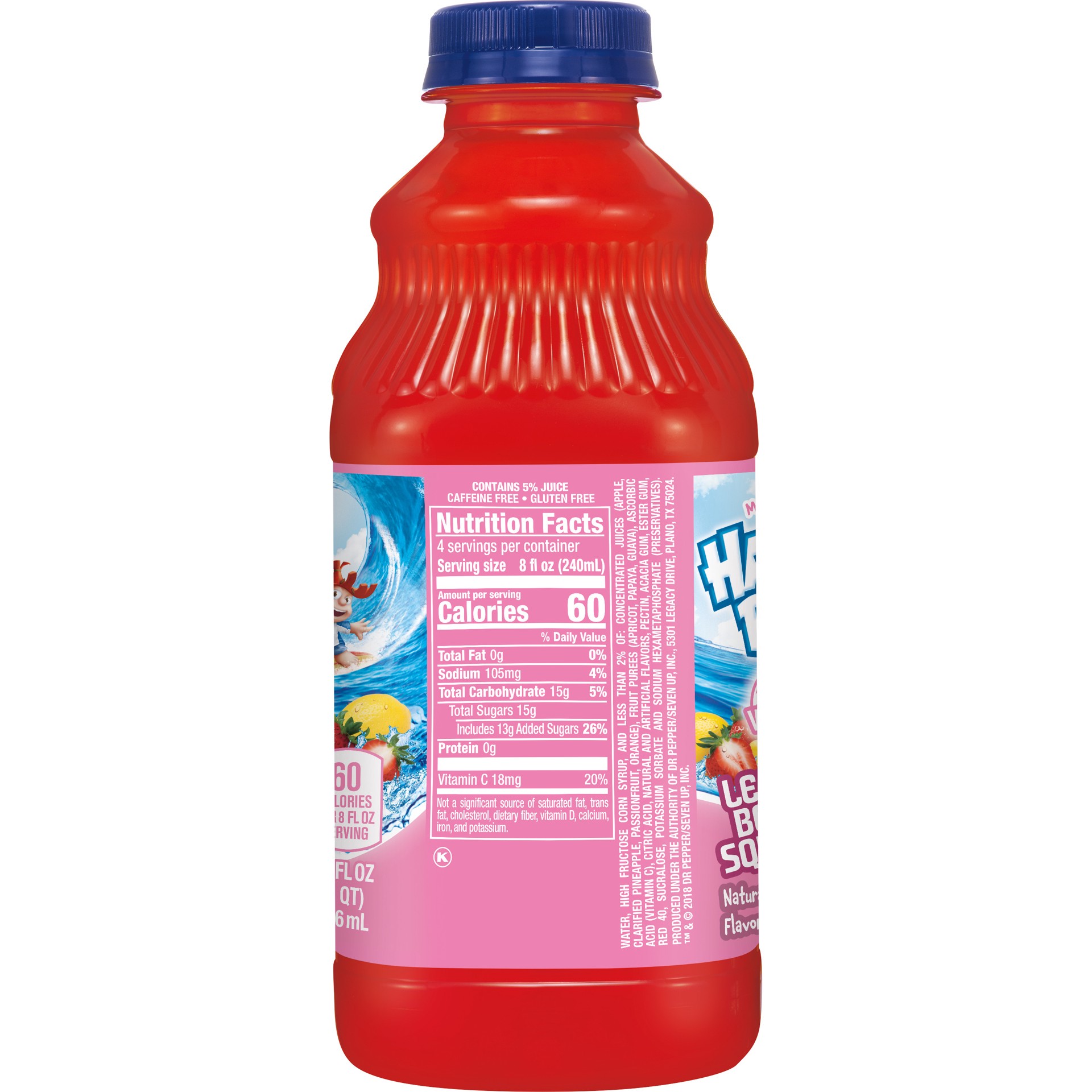 slide 4 of 5, Hawaiian Punch Lemon Berry Squeeze Juice Drink, 32 fl oz bottle, 32 fl oz