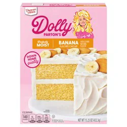 Duncan Hines Dolly Parton''s Favorite Banana Flavored Cake Mix, 15.25 oz.