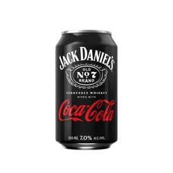 Jack Daniel's Tennesse Whiskey Premium Coca Cola Cocktail 4 - 355 ml Cans