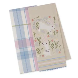 Design Imports Oh Hoppy Day Dishtowels Set
