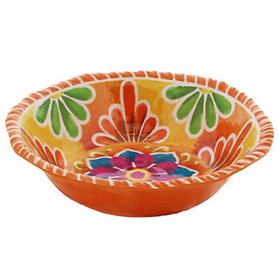 slide 1 of 1, Cocinaware Fest Summer Melamine Bowl Orange, 1 ct