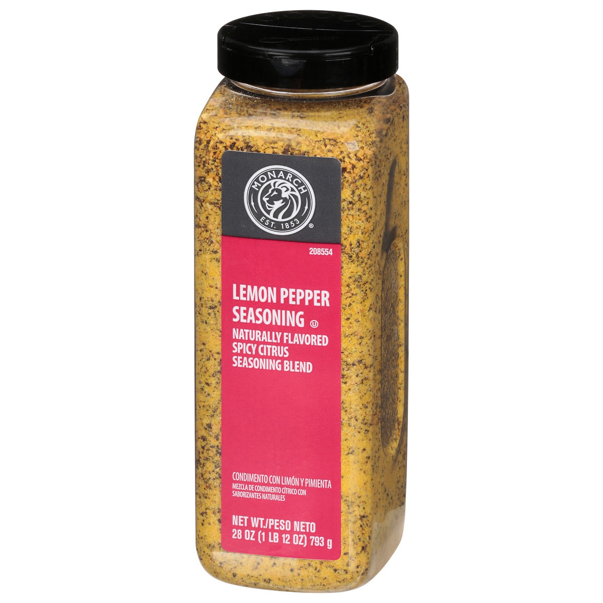 slide 14 of 14, Monarch Lemon Pepper Seasoning, 28 oz
