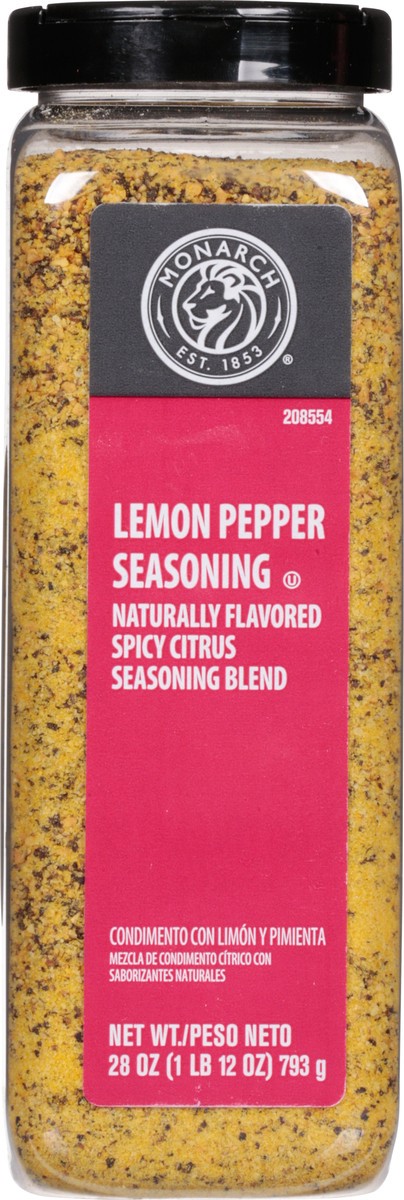 slide 1 of 14, Monarch Lemon Pepper Seasoning, 28 oz