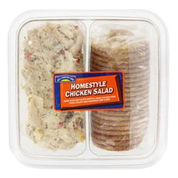Hill Country Fare Snack Tray - Homestyle Chicken Salad & Wheat Crackers