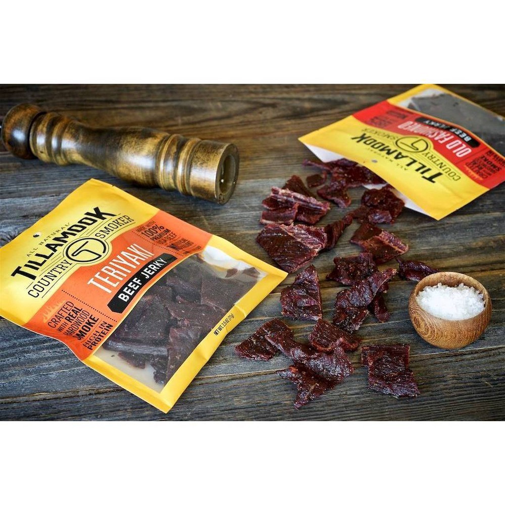 slide 3 of 3, Tillamook Country Smoker Teriyaki Beef Jerky 2.5 oz, 2.5 oz