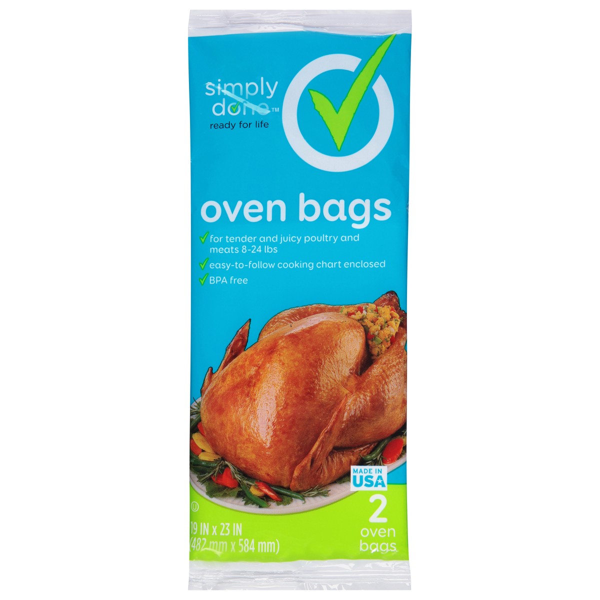 slide 1 of 8, Simply Done Oven Bags, 2 ct