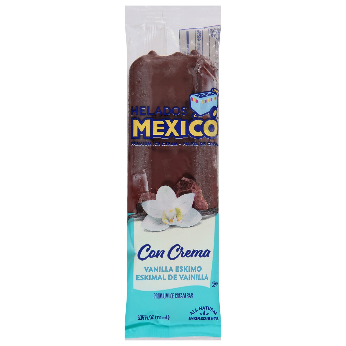 slide 10 of 11, Helados Mexico Premium Vanilla Eskimo Ice Cream Bar 3.75 fl oz, 3.75 fl oz