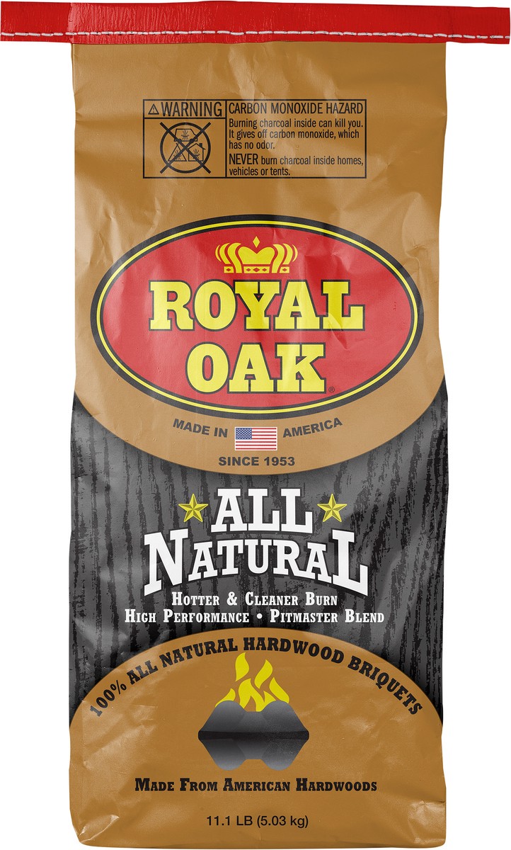 slide 4 of 6, Royal Oak Hardwood 100% All Natural Briquets 11.1 lb, 11.1 lb