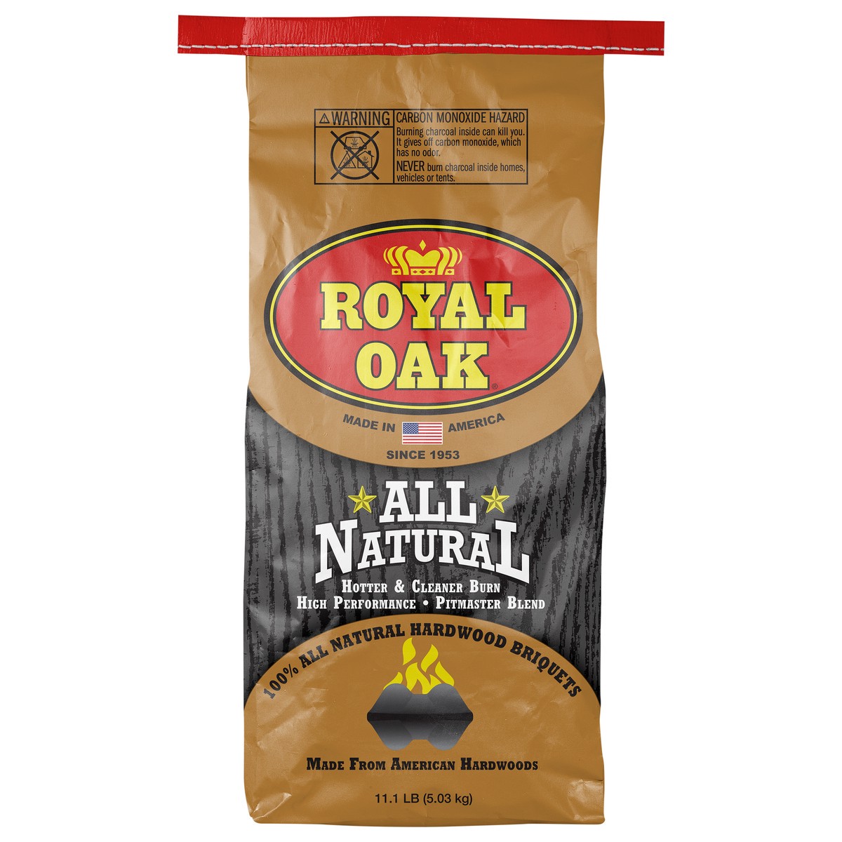 slide 1 of 6, Royal Oak Hardwood 100% All Natural Briquets 11.1 lb, 11.1 lb