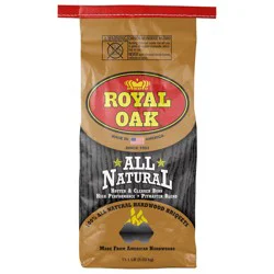Royal Oak 100% All Natural Hardwood Briquets 11.1 lb