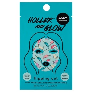 slide 1 of 1, Holler And Glow Flipping Out Deep Moisture Sheet Mask, 0.74 oz