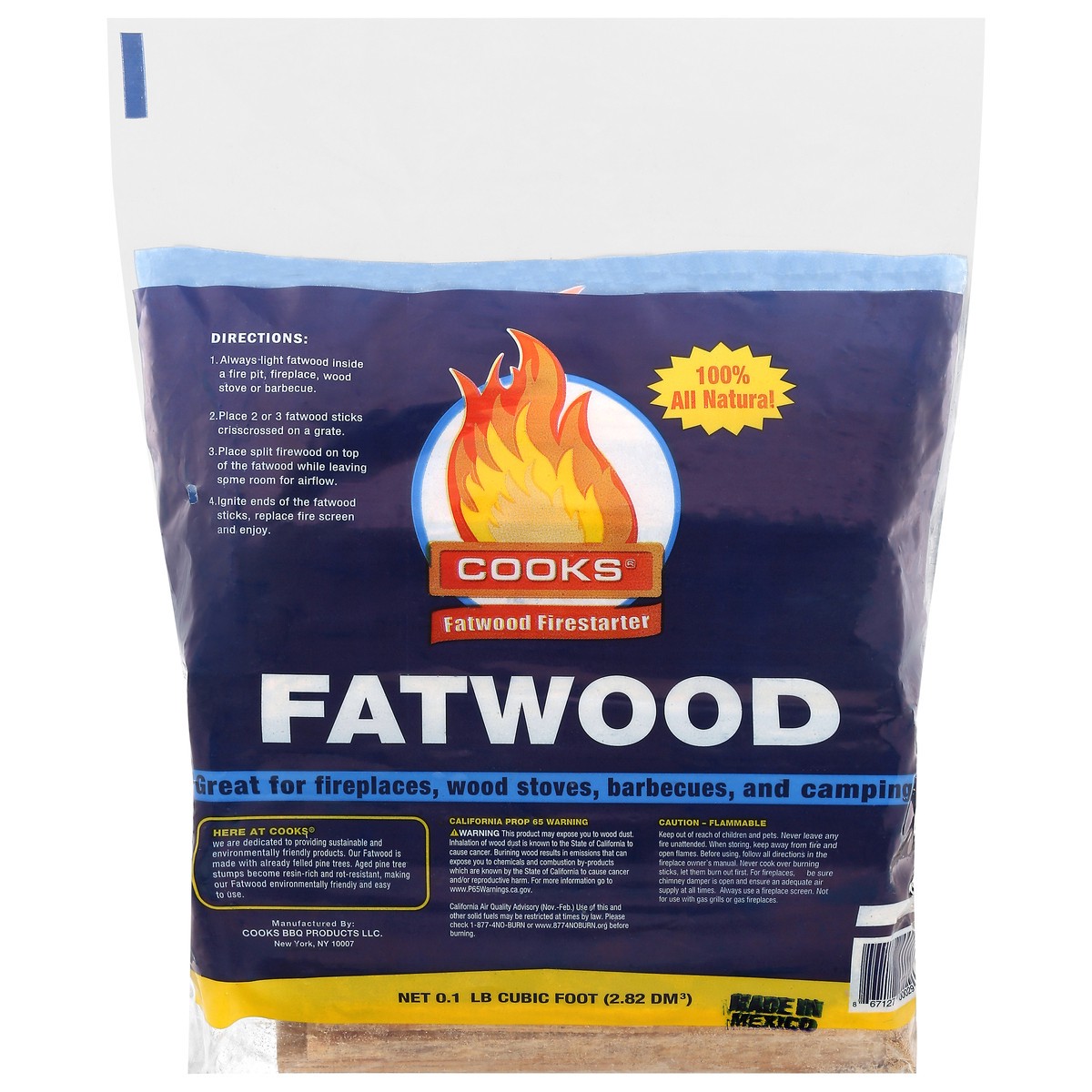 slide 3 of 4, Cook's Fatwood Firestarter 1 Each, 1 ct