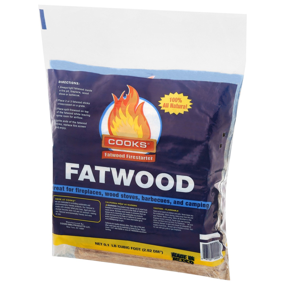 slide 2 of 4, Cook's Fatwood Firestarter 1 Each, 1 ct