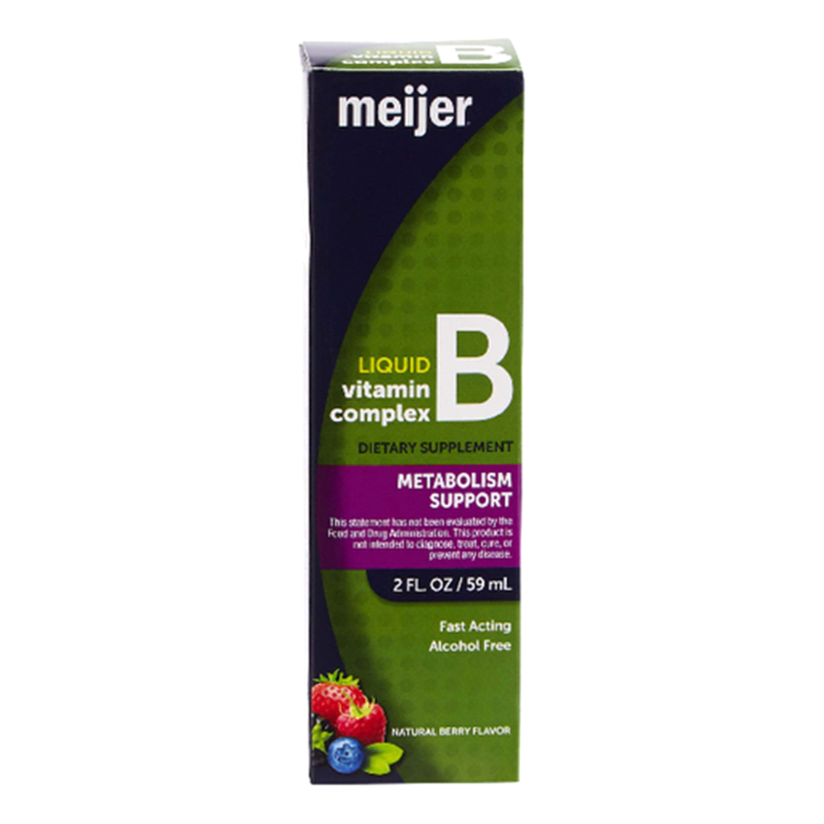 slide 1 of 5, MEIJER WELLNESS Meijer B-Complex Liquid, Berry Flavor, 2 oz