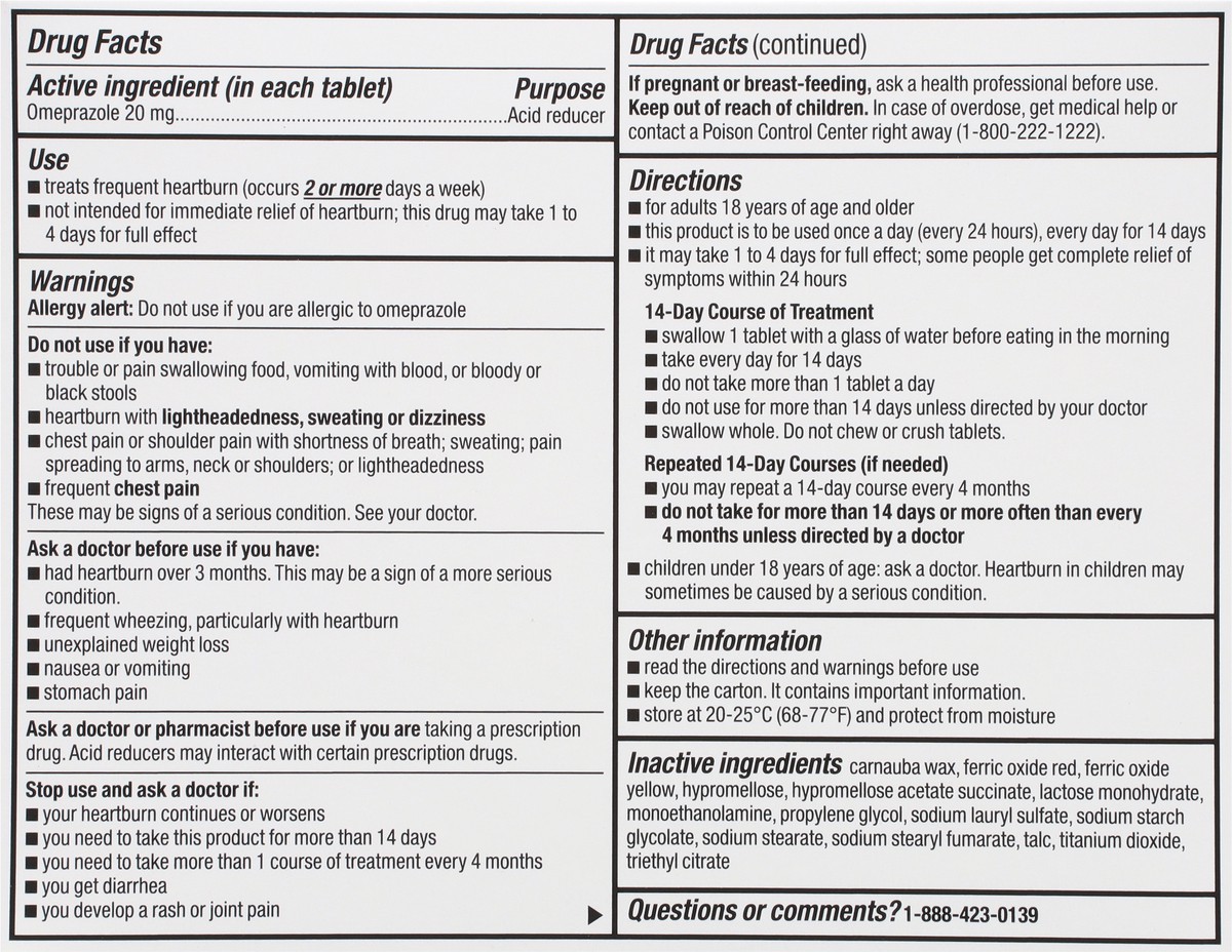 slide 3 of 14, Topcare Antacid Omeprazole Tabs, 42 ct