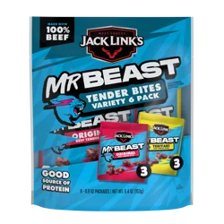 Jack Link's Mr Beast Original and Teriyaki Tender Bites, 5.4 oz