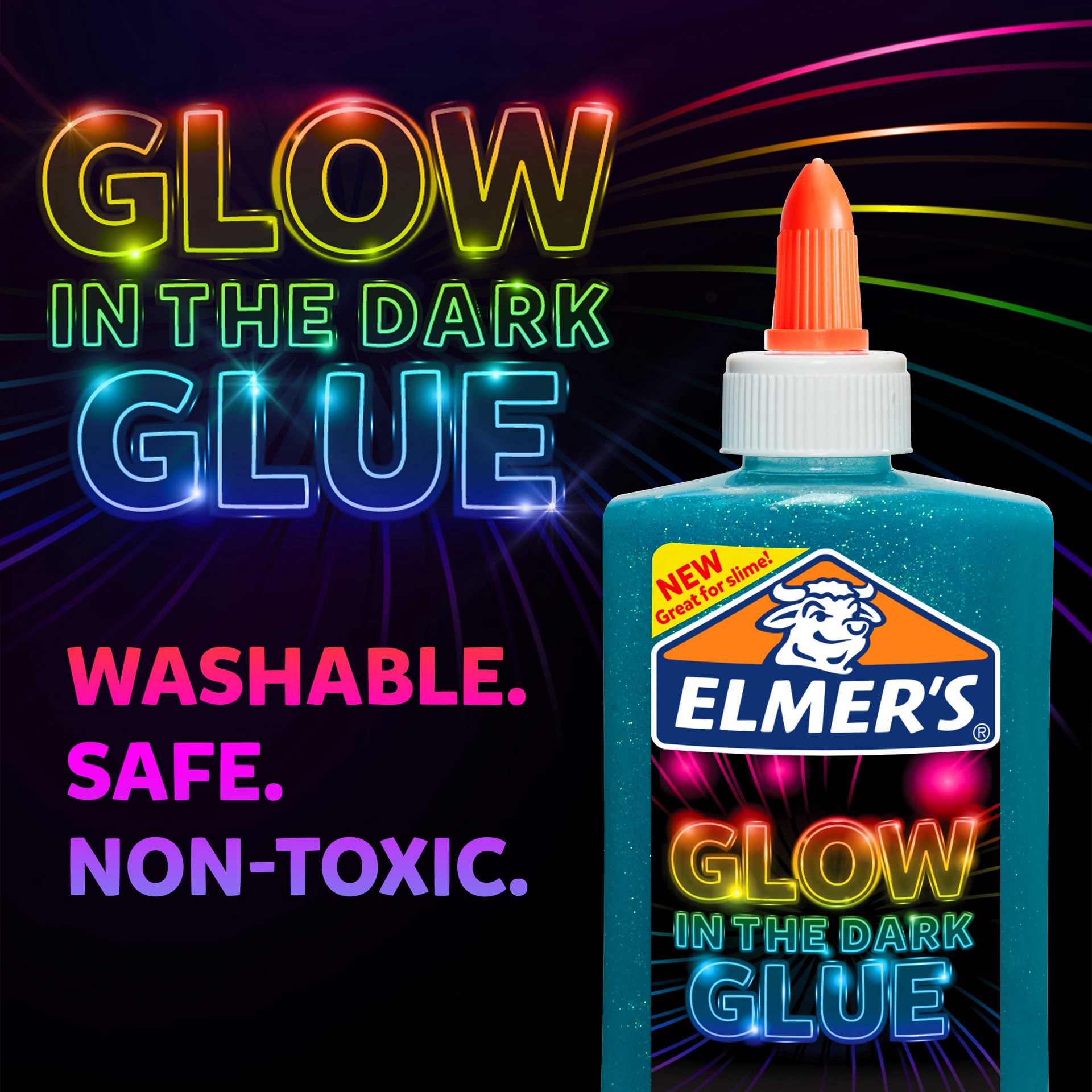 slide 9 of 9, Elmer's Elmer's Glow In The Dark Glue, 5 fl oz