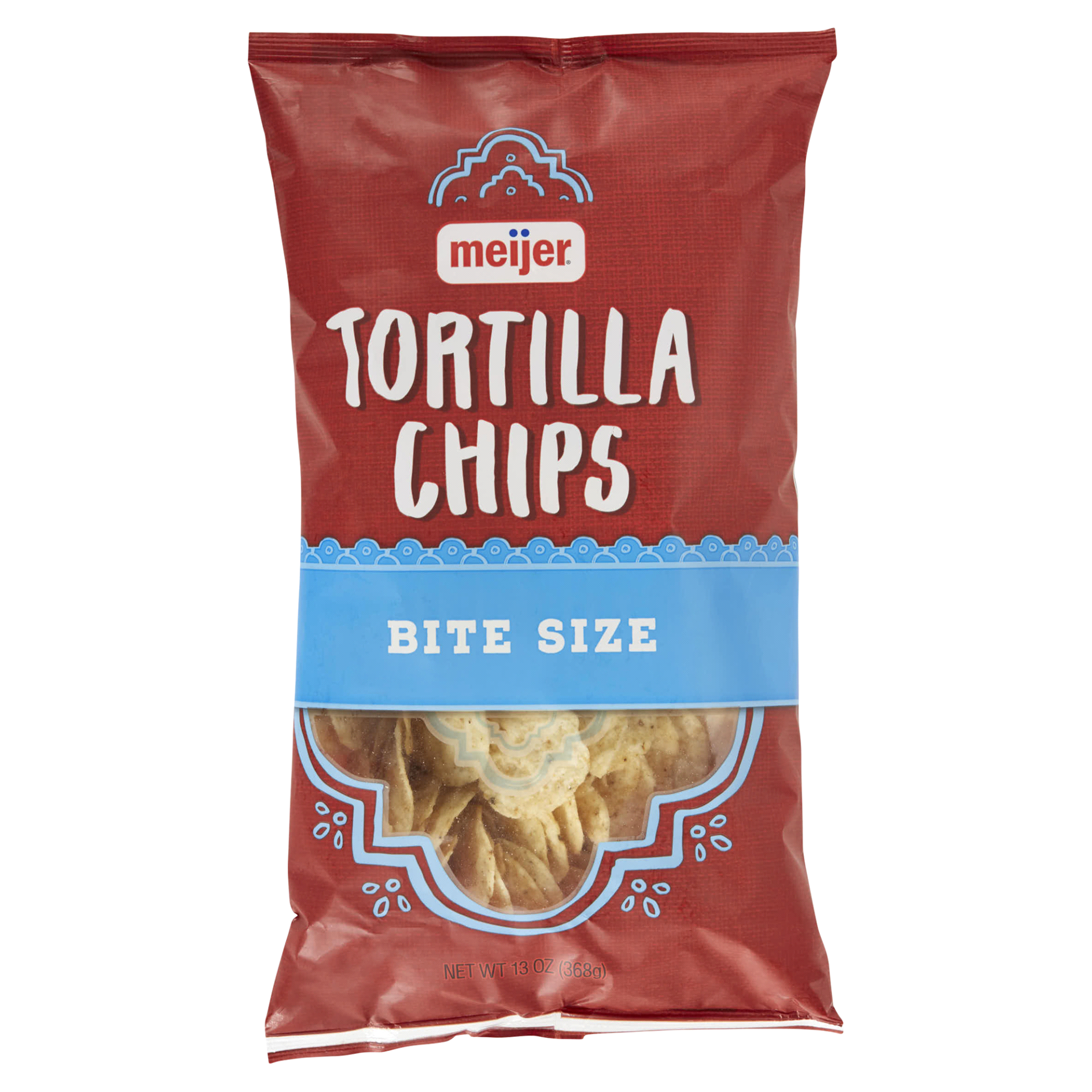 slide 1 of 29, Meijer White Round Bite Sized Tortilla Chips, 13 oz