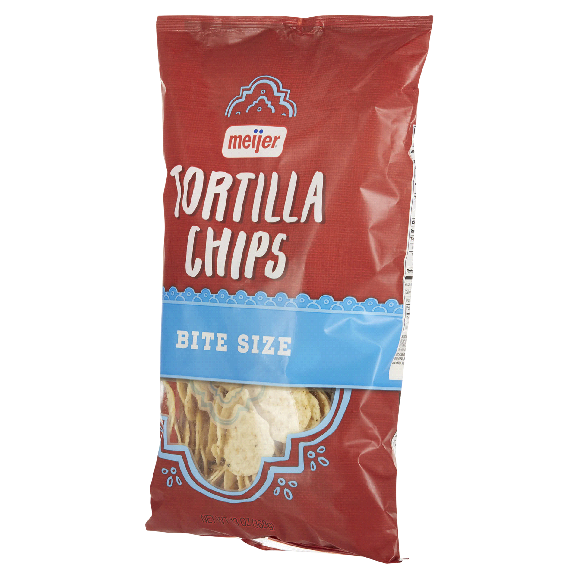 slide 9 of 29, Meijer White Round Bite Sized Tortilla Chips, 13 oz