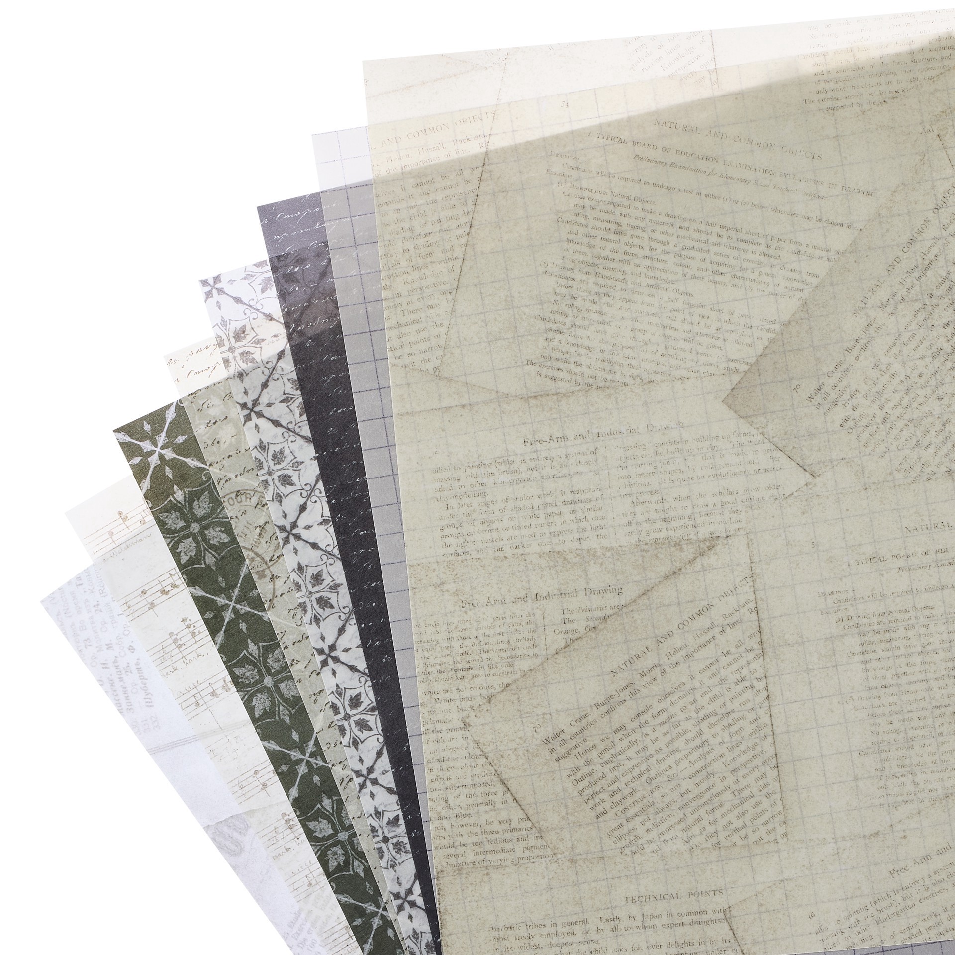 slide 3 of 5, 12" X 12" Neutral Vellum Paper Pad By Recollections, 20 Sheets, 12 in x 12 in