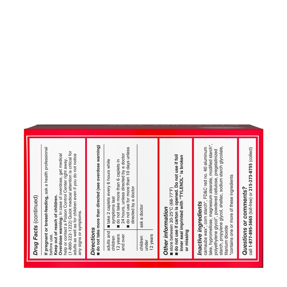 slide 6 of 7, Tylenol Extra Strength Pain Reliever & Fever Reducer Caplets - Acetaminophen - 225ct, 225 ct