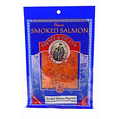 slide 1 of 1, Spence & Co. Peppered Salmon, 4 oz