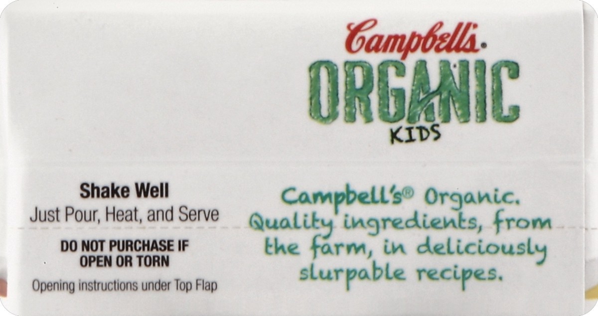 slide 2 of 4, Campbell's Organic Kids Chicken & Stars Soup, 17 oz