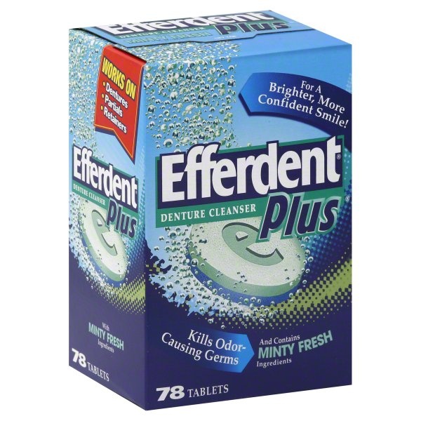 slide 1 of 5, Efferdent Plus Anti-Bacterial Denture Cleanser in Extreme Minty Fresh Tablets, 36 ct