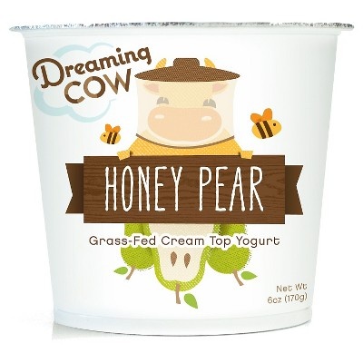 slide 1 of 1, Dreaming Cow Honey Pear Yogurt , 6 oz