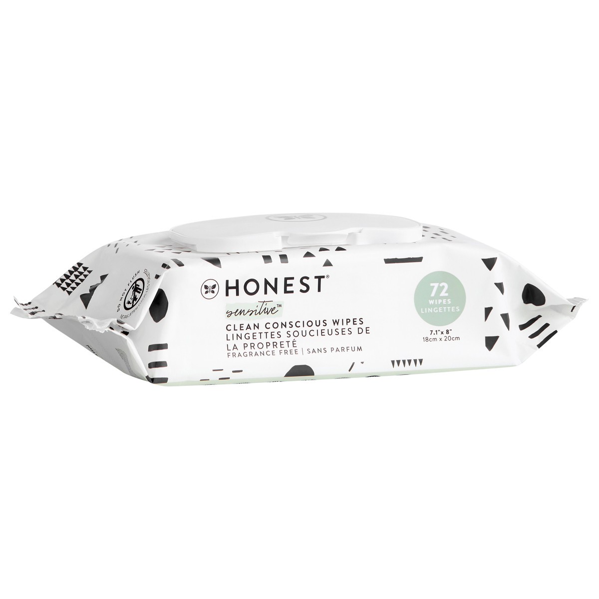 slide 4 of 5, Honest Wipes, Pattern Play, 72 Count, 72 ct