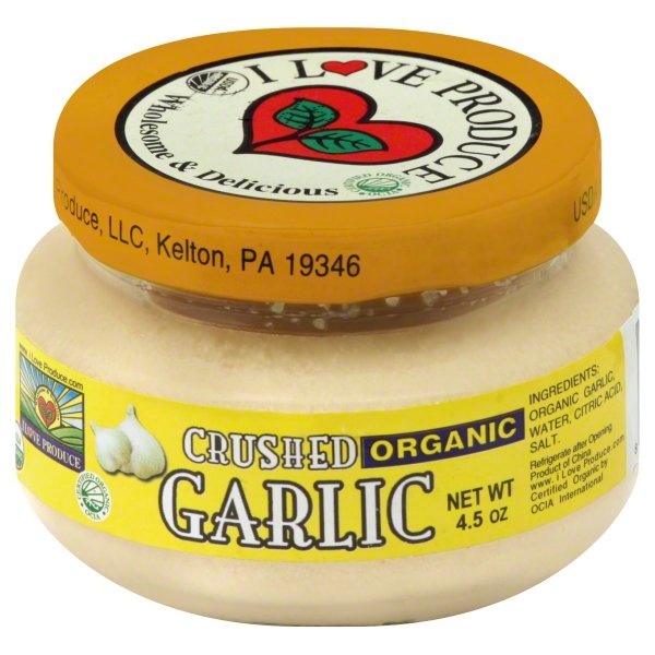 slide 1 of 1, I Love Produce Organic Crust Garlic, 4.5 oz