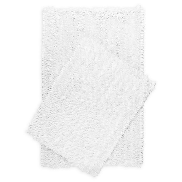 slide 1 of 7, Nicole Miller Rad Bath Mat Set - White, 2 ct