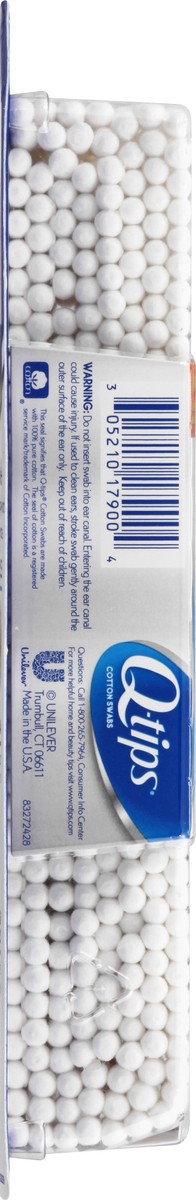 slide 7 of 9, Q-tips Antimicrobial Cotton Swabs Antimicrobial, 300 Count, 300 ct