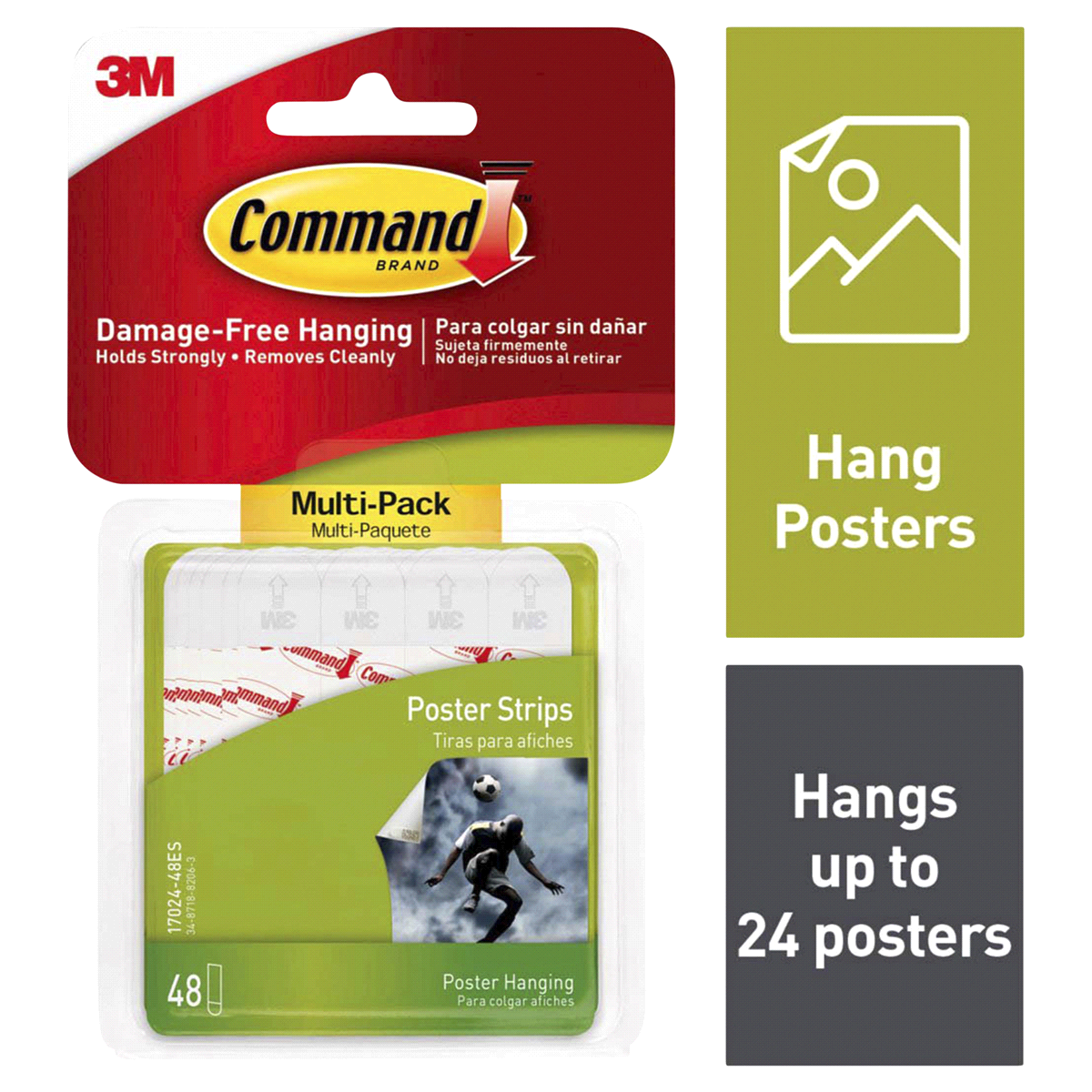 slide 1 of 2, Command Poster Strips 48 ea, 48 ct
