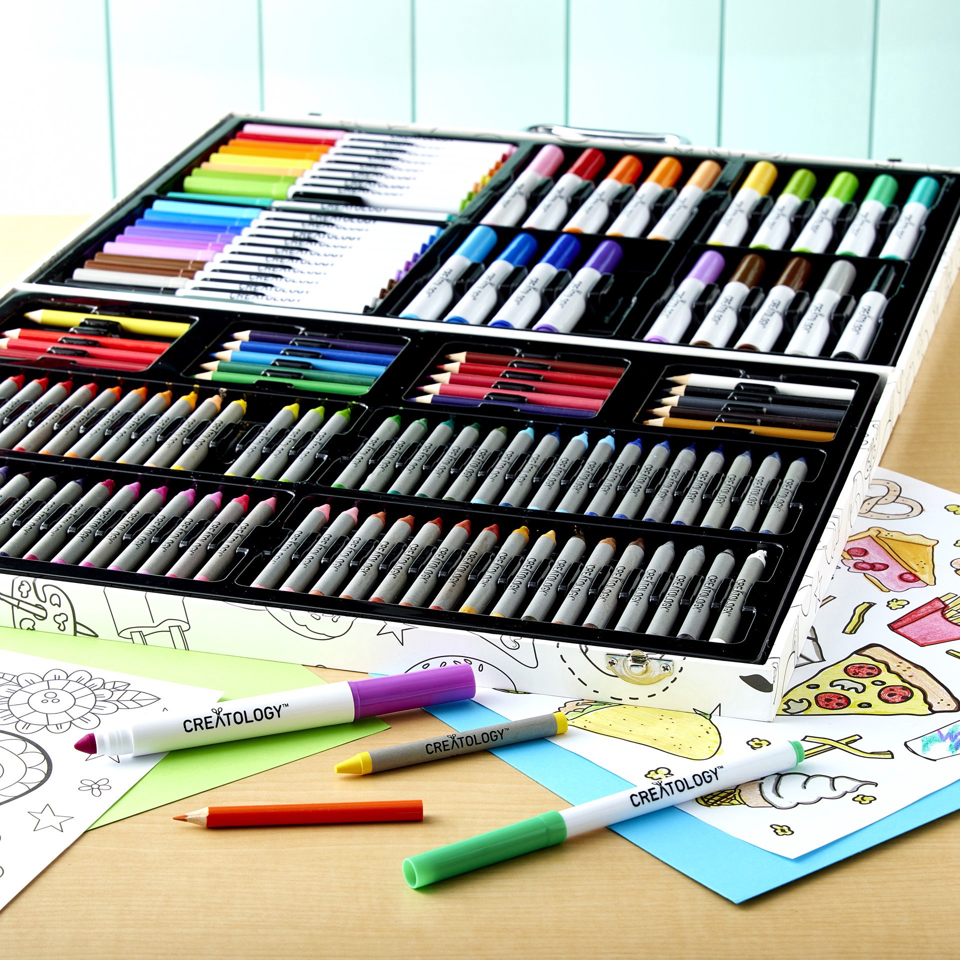 slide 2 of 5, 150 Piece Kid's Art Case By Creatology, 150 ct