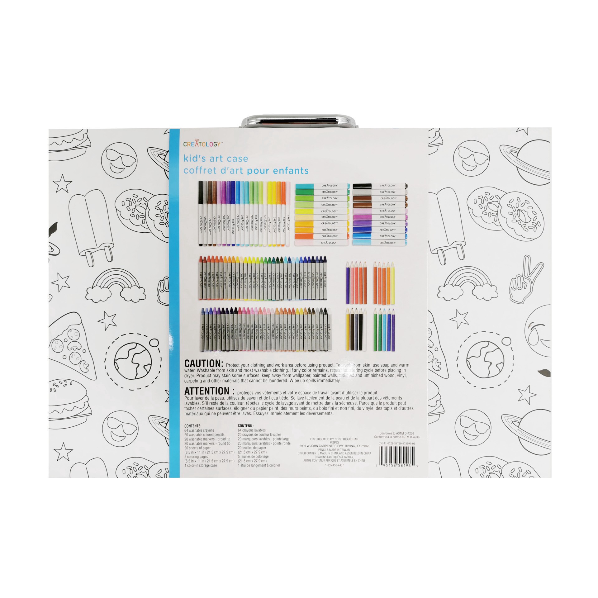 slide 4 of 5, 150 Piece Kid's Art Case By Creatology, 150 ct