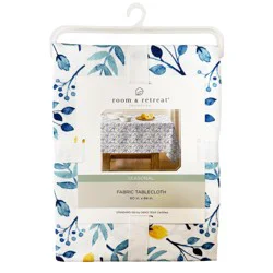 Room & Retreat Seasonal Senaida Floral Printed Oblong Tablecloth, 60 In X 84 In