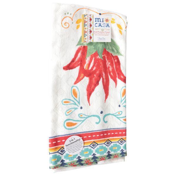 slide 1 of 1, Kay Dee Designs Red Hot Chili Peppers Dual Purpose Kitchen Towel, 1 ct