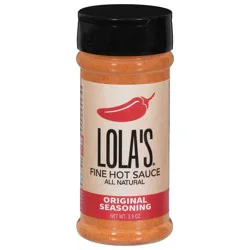 Lola's All Natural Original Seasoning Fine Hot Sauce 3.9 oz